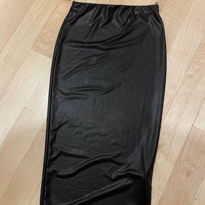 Black Latex Skirt